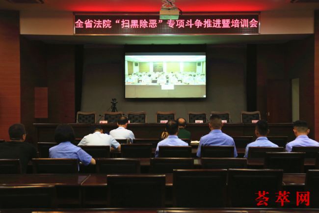 华阴法院参加全省法院“扫黑除恶”专项斗争推进暨培训会